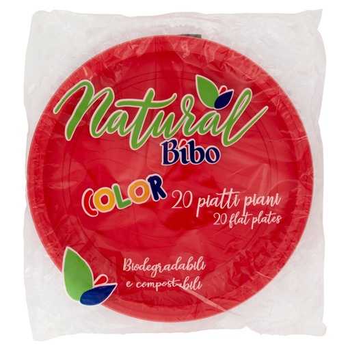 [801516207] NATURAL BIBO PIAT.PIANI ROSSI 20PZ