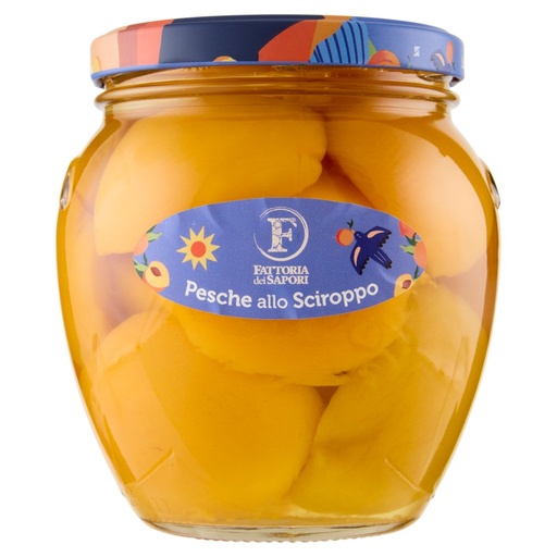 [801516214] Fattoria dei Sapori Pesche allo Sciroppo Gr.980