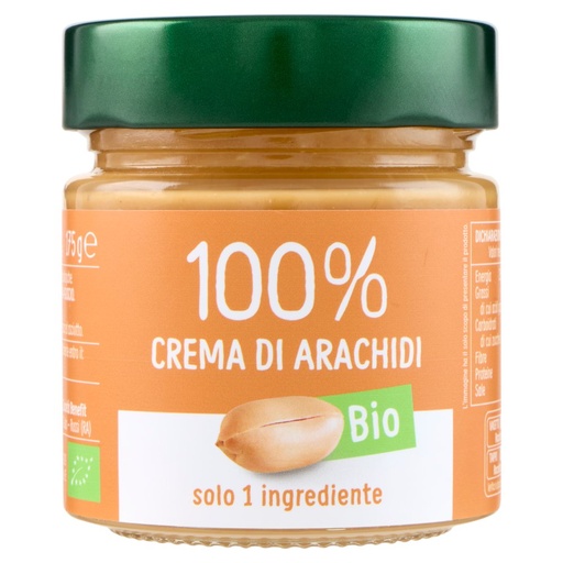 [801516247] EuroCompany Crema di Arachidi Bio 100% Gr.175