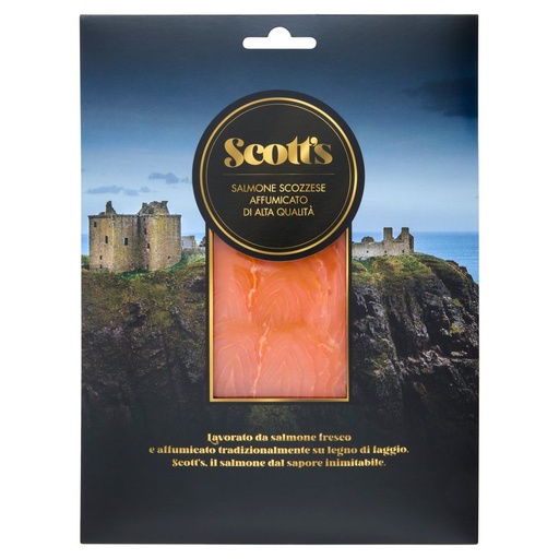 [801516407] Scott's Salmone Scozzese Affumicato di Alta Qualità Gr.100