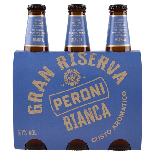 [801516418] Peroni Gran Riserva Bianca Birra Cl.33X3 Vol.5.1°