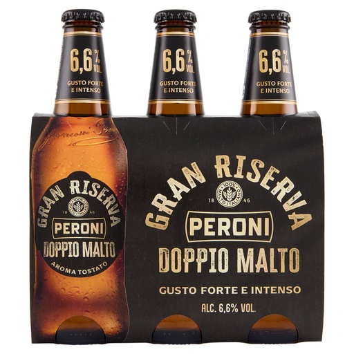 [801516419] Peroni Gran Riserva Doppio Malto Birra Cl.33x3 Vol.6.6°