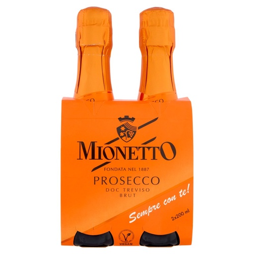 [801516463] Mionetto Prestige Collection Prosecco Treviso Doc Brut 2 X Ml.200 Vol.11°