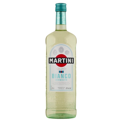 [801516495] Martini Bianco Vermouth Lt.1 Vol.14.5°