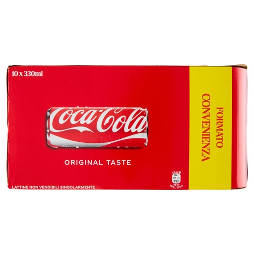 [801516591] Coca Cola Original Taste Sleek Can Pz.10 Cl.33