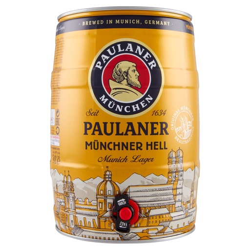[801516632] Paulaner Münchner Hell Birra Fusto Lt.5