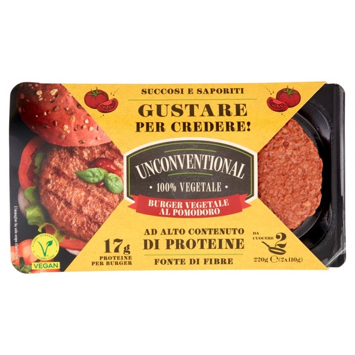 [801516635] UNCONV.2 BURGER VEG.POMOD.PRO.220GR