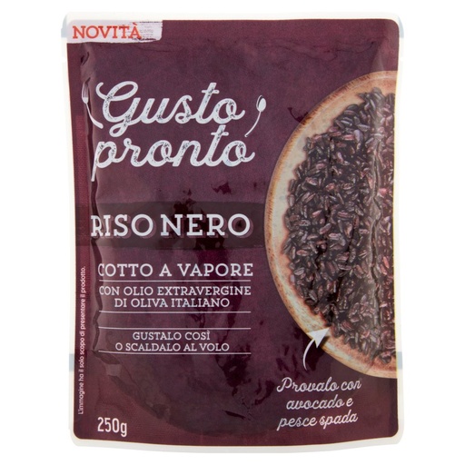 [801516719] GUSTO PRONTO RISO NERO GR.250