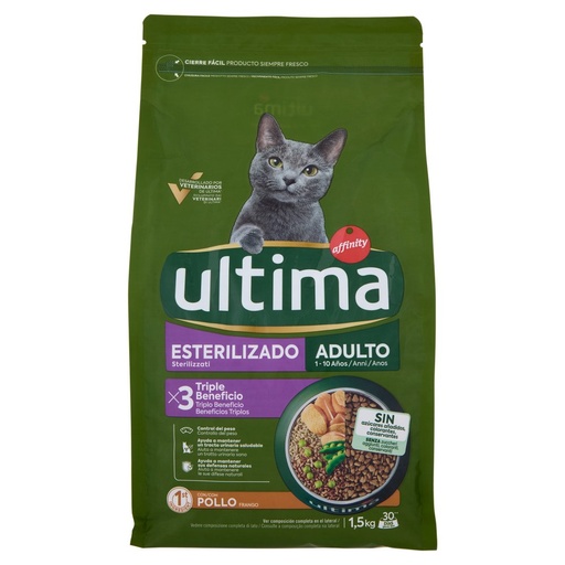 [801516725] ULTIMA CAT STERILIZZATO POLLO 1,5KG