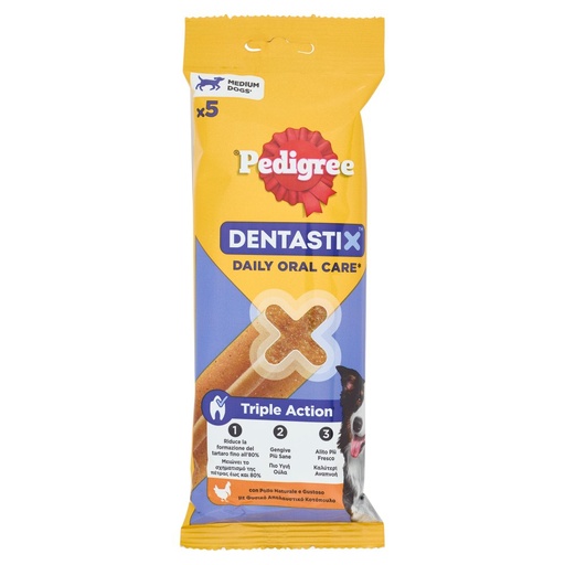 [801516769] Pedigree Dentastix Snack per Igiene Orale Cane Medio Gr.128