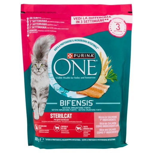 [801516802] PURINA ONE BIFE.CAT SAL&TONNO 800GR