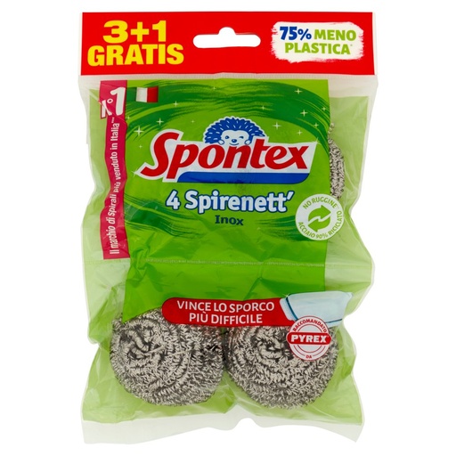 [801516887] SPONTEX PAGL/ABRAS.SPIRENET 3+1PZ