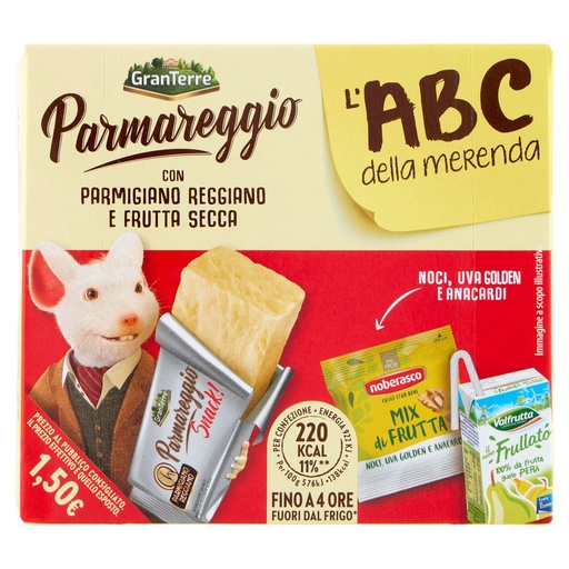 [801516935] Parmareggio l'ABC della Merenda con Parmigiano Reggiano e Frutta Secca