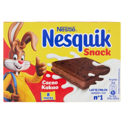 [801516942] Nesquik Snack Cacao Pz.8 Gr.26