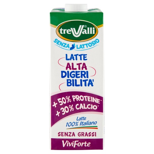[801517030] Trevalli Latte Vivi Forte Senza Grassi Lt.1
