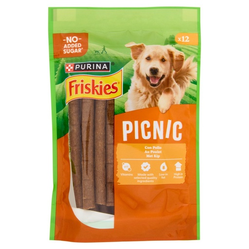 [801517133] Purina Friskies Snack per Cani PicNic Sticks Pollo Pz.12 Gr.100