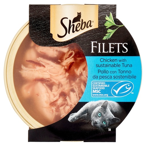 [801517158] SHEBA FILETS POLLO&TONNO GR.60