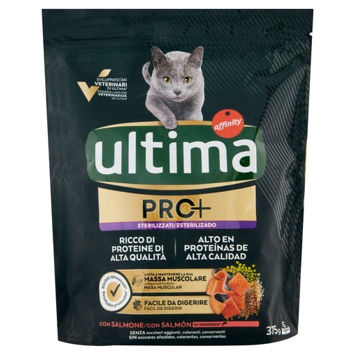 [801517160] ULTIMA CAT PRO+ STERIL.SALMO.375GR.