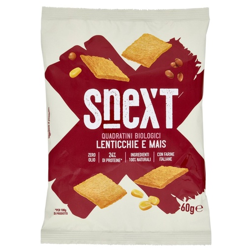 [801517222] SNEXT SNACK LENTICCH&MAIS BIO 60GR