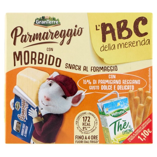 [801517257] Parmareggio l'ABC della Merenda con Morbido Snack al Formaggio