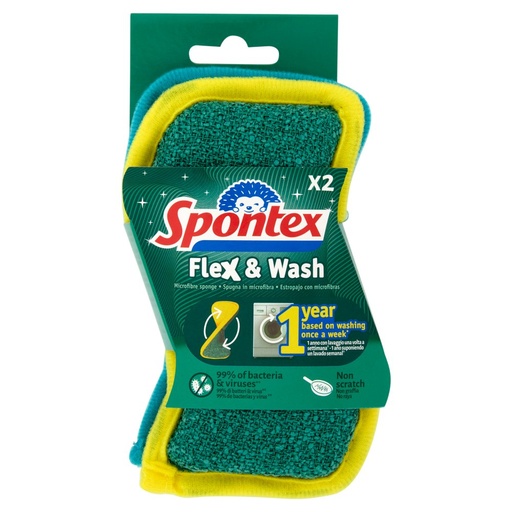 [801517348] SPONTEX SPUG.ABRAS.FLEX & WASH PZ.2