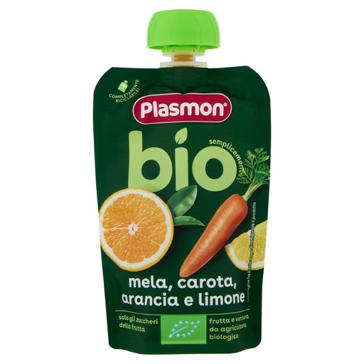 [801517556] PLASMON BIO POUCH ARAN.CAR.LIM.100G