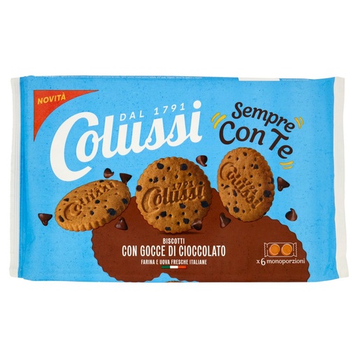 [801517637] Colussi Biscotti Sempre con Te con Gocce di Cioccolato Gr.288