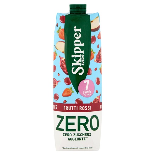 [801517708] Zuegg Skipper Frutti Rossi Zero Zuccheri Aggiunti Lt.1