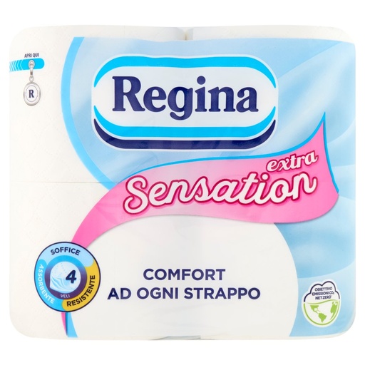 [801517713] Regina Sensation Extra Carta Igienica 4 Rotoli