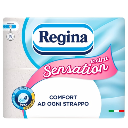 [801517713] Regina Sensation Extra Carta Igienica 4 Rotoli