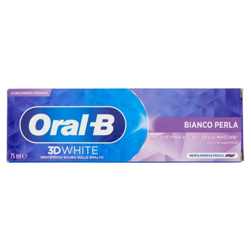 [801517844] Oral-B 3D White Dentifricio Bianco Perla Ml.75