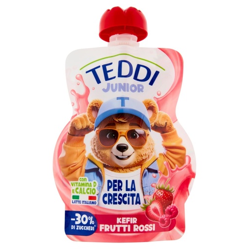 [801517896] TEDDI KEFIR FRUTTI ROSSI POUCH G100