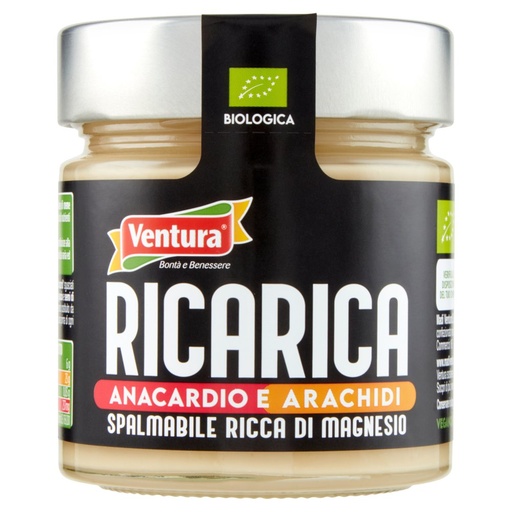 [801517978] Ventura Crema Spalmabile Ricarica con Anacardi e Arachidi Bio Gr.175