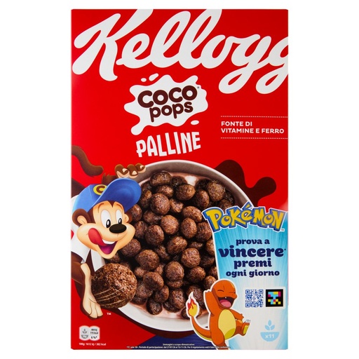 [801518000] Kellogg's Coco Pops Cereali Palline al Cacao Gr.330