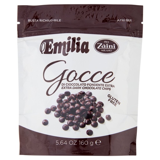 [801518083] Zàini Emilia Gocce di Cioccolato Fondente Extra Gr.160