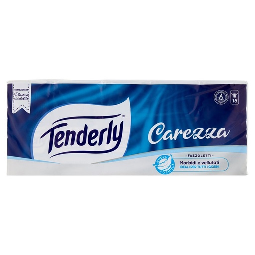 [801518302] Tenderly Fazzoletti di Carta Carezza Pz.15