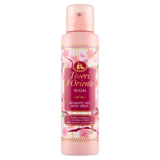 [801518306] Tesori d'Oriente Deo Spray Aromatico Ikigai 48h Fiori di Ciliegio e Acqua di Riso Ml.150