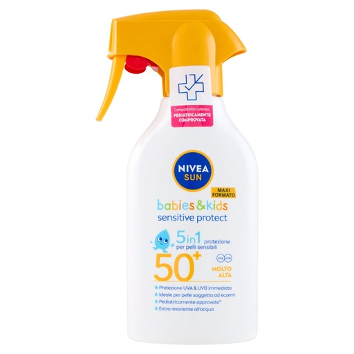 [801518321] Nivea Sun Babies & Kids Crema Solare Sensitive Protect 50+ Molto Alta Ml.250 
