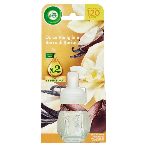 [801518390] Air Wick Profumatore per Ambienti Dolce Vaniglia e Burro di Karitè Ricarica Ml.19