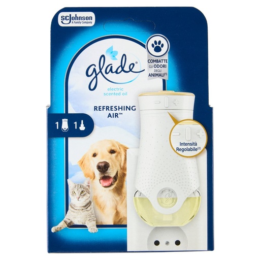 [801518392] Glade Electric Refreshing Air Profumatore per Ambienti Anti-odori Animali Ml.20