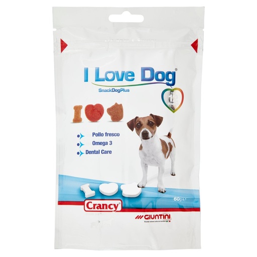 [801518833] SNACK PER CANI I LOVE DOG GR.60