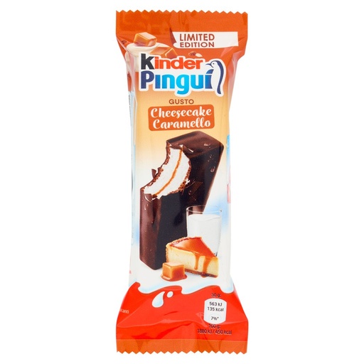 [801519428] Kinder Pinguì Cheesecake Caramello Pz.4 Gr.120