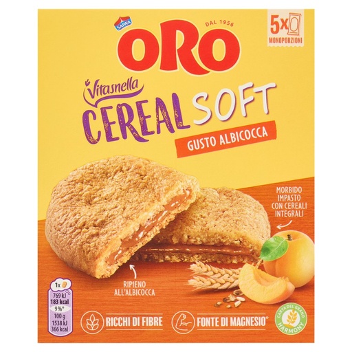 [801519450] Oro Saiwa Vitasnella Cereal Soft Albicocca Gr.250