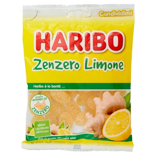 [801515380] HARIBO BUSTA ZENZERO E LIMONE GR.150