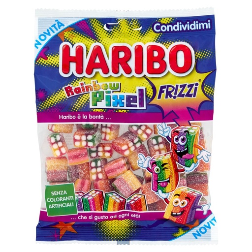 [801515379] Haribo Busta Rainbow Pixel Fr!zzi Gr.160
