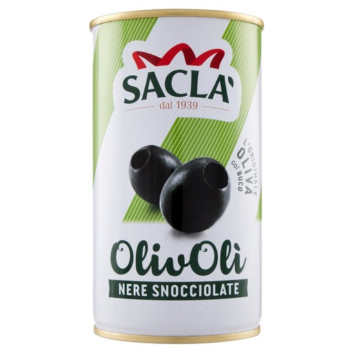 [000000009] Sacla' Olive Nere Snocciolate Gr.135