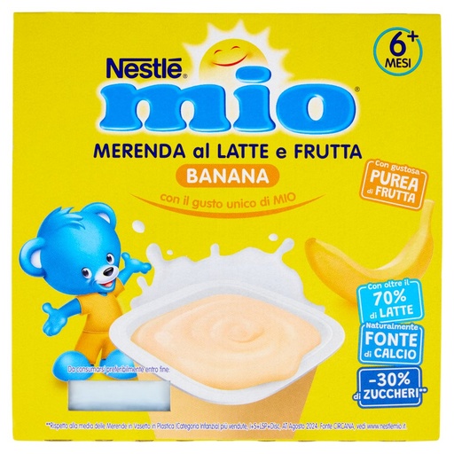 [000000016] Nestle' Mio Merenda al Latte e Banana Pz.4 Gr.100 