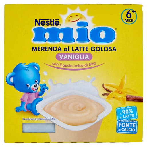 [000000017] Nestle' Mio Merenda Latte e Vaniglia Gr.100 Pz.4