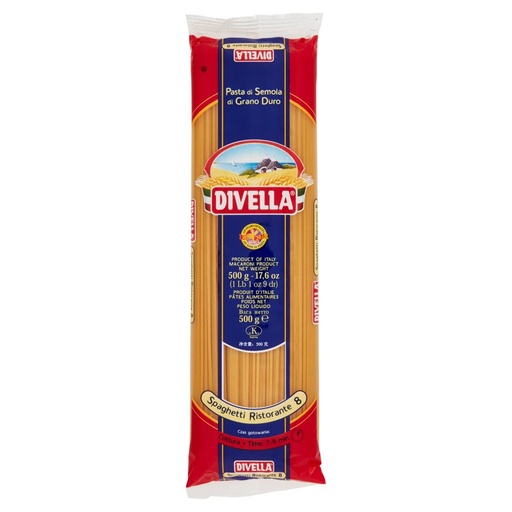 [000000055] Divella Spaghetti Ristorante N°8 Gr.500