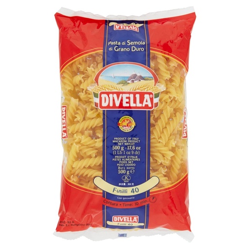 [000000060] Divella Fusilli N°40 Gr.500
